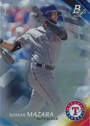 2017 Bowman Platinum #5 - Nomar Mazara - Texas Rangers