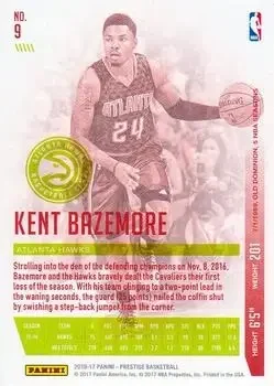 Back of Kent Bazemore