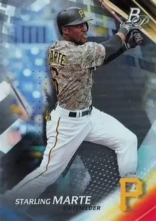 2017 Bowman Platinum #16 - Starling Marte - Pittsburgh Pirates