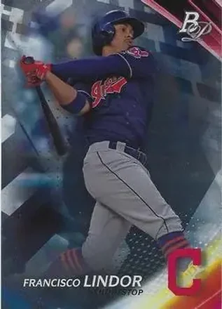 2017 Bowman Platinum #21 - Francisco Lindor - Cleveland Indians