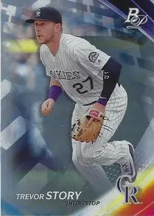 2017 Bowman Platinum #24 - Trevor Story - Colorado Rockies
