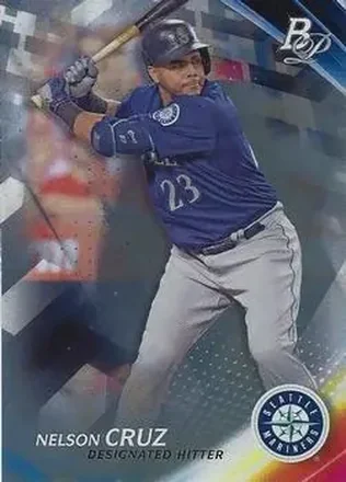2017 Bowman Platinum #29 - Nelson Cruz - Seattle Mariners