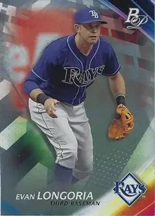 2017 Bowman Platinum #33 - Evan Longoria - Tampa Bay Rays