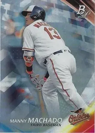 2017 Bowman Platinum #34 - Manny Machado - Baltimore Orioles