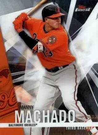 2017 Finest #8 - Manny Machado - Baltimore Orioles