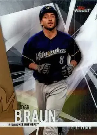 2017 Finest #27 - Ryan Braun - Milwaukee Brewers