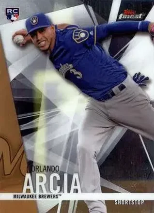 2017 Finest #40 - Orlando Arcia - Milwaukee Brewers