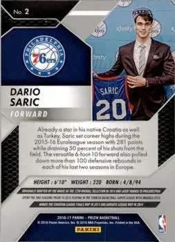Back of Dario Šarić