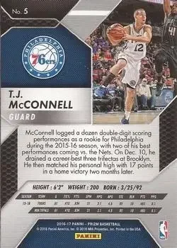 Back of T.J. McConnell