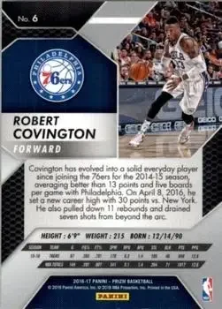 Back of Robert Covington