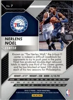 Back of Nerlens Noel
