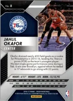 Back of Jahlil Okafor