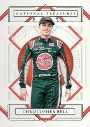 2021 Panini National Treasures #15 - Christopher Bell - Joe Gibbs Racing