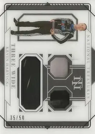 2021 Panini National Treasures - Three Wide #TW-KH - Kevin Harvick - Stewart-Haas Racing