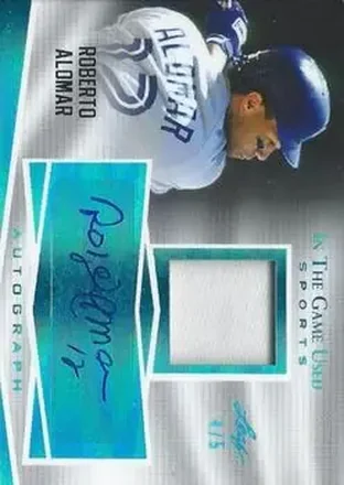 2018 Leaf In The Game Used Sports - Blue Prismatic #GUA-RA1 - Roberto Alomar - Toronto Blue Jays