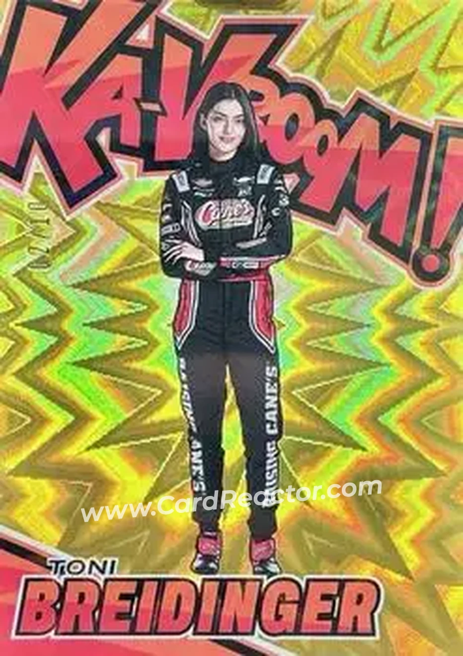2026 Panini Turn Four - Ka-Vroom! Gold #14 - Toni Breidinger - Rackley W.A.R. - Front