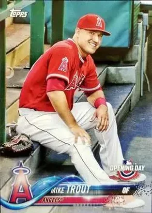 2018 Topps Opening Day #4b - Mike Trout - Los Angeles Angels