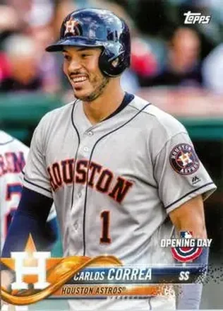 2018 Topps Opening Day #7b - Carlos Correa - Houston Astros