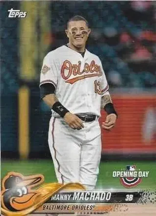 2018 Topps Opening Day #16b - Manny Machado - Baltimore Orioles