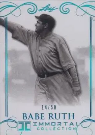 2017 Leaf Babe Ruth Immortal Collection #28 - Babe Ruth - New York Yankees