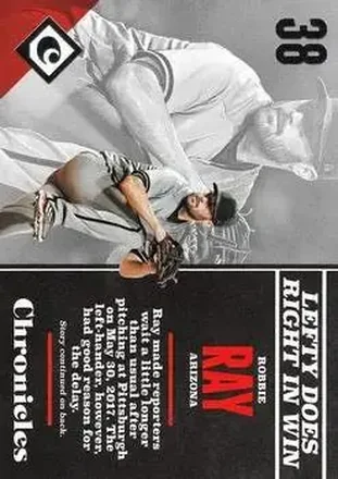 2017 Panini Chronicles #2 - Robbie Ray - Arizona Diamondbacks