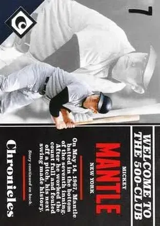 2017 Panini Chronicles #7 - Mickey Mantle - New York Yankees