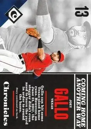 2017 Panini Chronicles #8 - Joey Gallo - Texas Rangers
