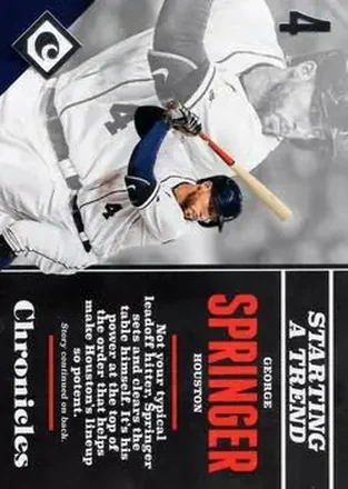 2017 Panini Chronicles #9 - George Springer - Houston Astros