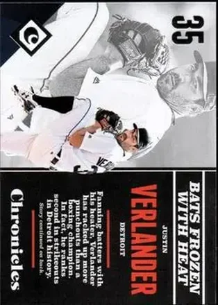 2017 Panini Chronicles #11 - Justin Verlander - Detroit Tigers