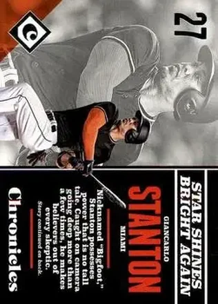 2017 Panini Chronicles #13 - Giancarlo Stanton - Miami Marlins