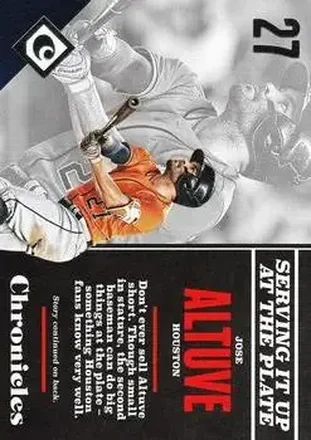 2017 Panini Chronicles #15 - Jose Altuve - Houston Astros