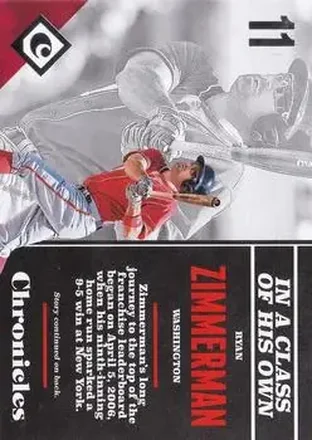 2017 Panini Chronicles #21 - Ryan Zimmerman - Washington Nationals