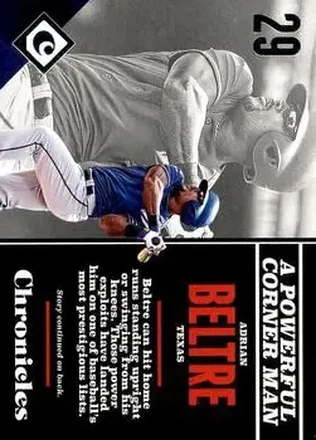 2017 Panini Chronicles #25 - Adrian Beltré - Texas Rangers