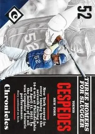 2017 Panini Chronicles #29 - Yoenis Cespedes - New York Mets
