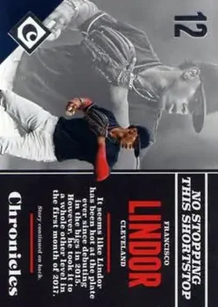 2017 Panini Chronicles #33 - Francisco Lindor - Cleveland Indians