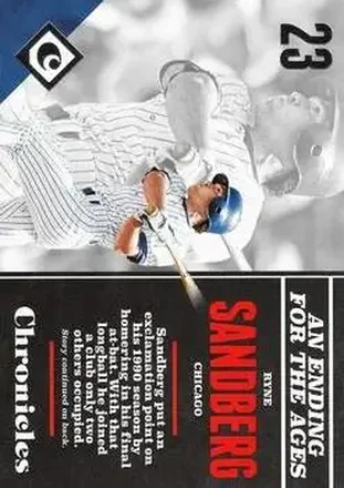 2017 Panini Chronicles #38 - Ryne Sandberg - Chicago Cubs