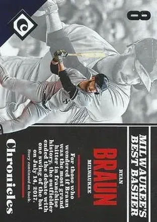 2017 Panini Chronicles #40 - Ryan Braun - Milwaukee Brewers