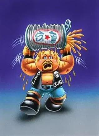 2021 Topps Transcendent Collection WWE - GPK x WWE Original Art Cards #NNO - "Stone Cold" Steve Austin