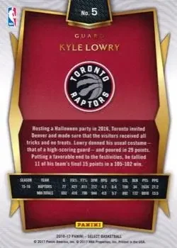 Back of Kyle Lowry