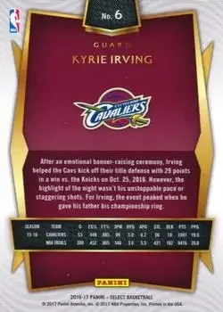 Back of Kyrie Irving