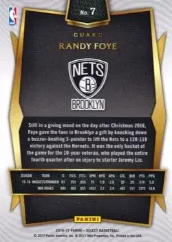 Back of Randy Foye