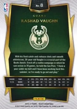 Back of Rashad Vaughn