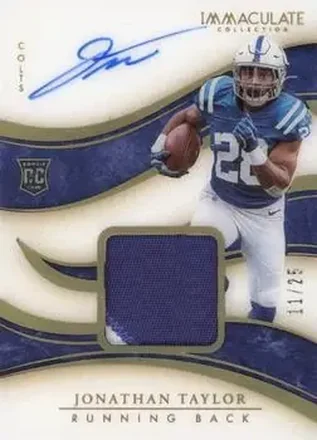 2020 Panini Immaculate Collection - Gold #110 - Jonathan Taylor - Indianapolis Colts