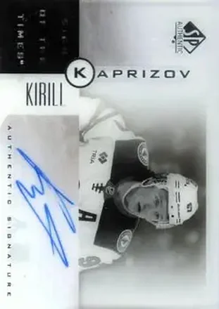2024-25 Upper Deck Clear Cut - 2001-02 SP Authentic Sign of the Times #SOT-KK - Kirill Kaprizov - Minnesota Wild