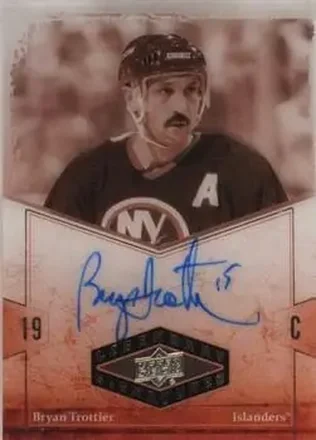 2024-25 Upper Deck Clear Cut - 2004-05 UD Legendary Signatures #LSA-BT - Bryan Trottier - New York Islanders