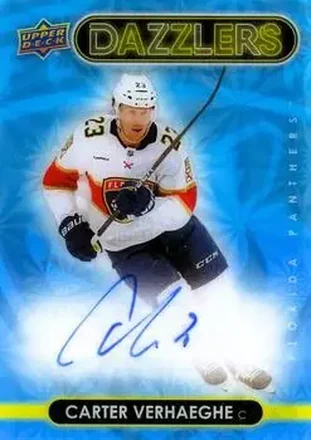 2024-25 Upper Deck Clear Cut - 2021-22 Upper Deck Dazzlers #DA-CV - Carter Verhaeghe - Florida Panthers