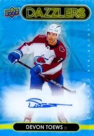 2024-25 Upper Deck Clear Cut - 2021-22 Upper Deck Dazzlers #DA-DE - Devon Toews - Colorado Avalanche