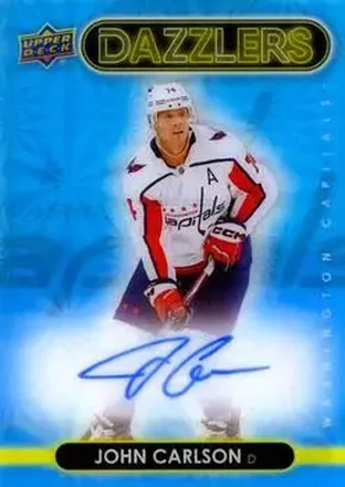 2024-25 Upper Deck Clear Cut - 2021-22 Upper Deck Dazzlers #DA-JC - John Carlson - Washington Capitals