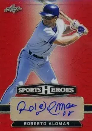 2018 Leaf Metal Sports Heroes - Red #BA-RA1 - Roberto Alomar - Toronto Blue Jays