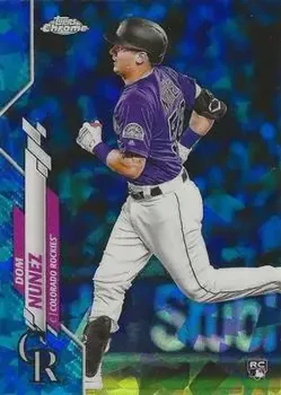 2020 Topps Chrome Sapphire Edition #456 - Dom Nuñez - Colorado Rockies
